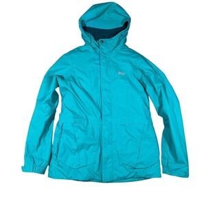 REI Girls XL 18 Teal Waterproof Rain Jacket – Fits Women's‎ Small